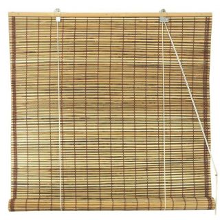 Burnt bamboo roll up blinds are a versatile addition to any window 