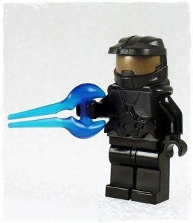 BLACK HALO CUSTOM SPARTAN MASTER CHIEF ENERGY SWORD MINIFIGURE w LEGO 