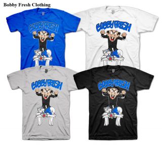  Bobby Fresh E Retro 3 True Blue Smurf Shirt