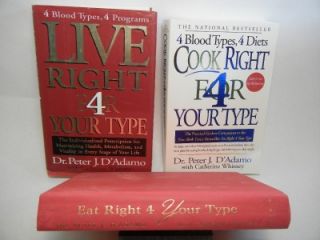 Cook Right 4 Your Type  Live Right 4 Your Type  Eat Right 4 Your Type