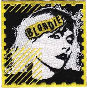 description brand new licensed blondie iron on patch size 3 x 3