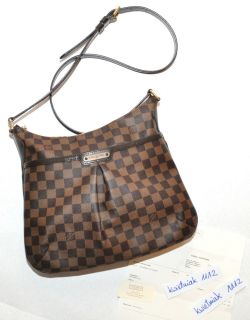   Authentic Louis Vuitton Damier Ebene Canvas Bloomsbury PM Bag