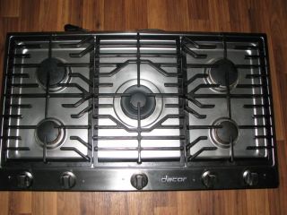 Dacor DRT366S 36 in Gas Cooktop REDUCED Price 10 01 12