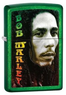 Green Bob Marley Meadows Authentic Zippo Lighter Gift