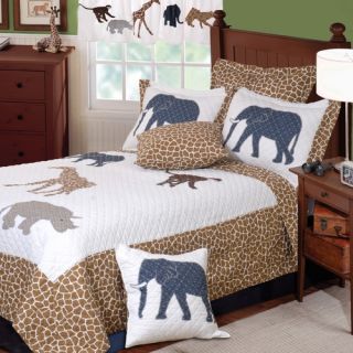 Greenland Home Fashions Jungle Story Quilt Set