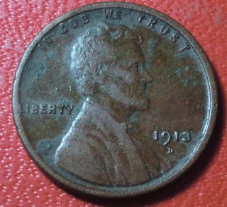  1913 D Lincoln Wheat Penny Cent Denver Mint