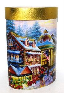 2006 Nicky Boehme Christmas Holiday Gourmet Cookie Tin Box Container 