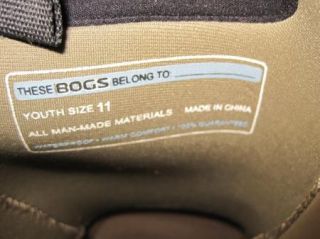 Bogs Boys Girls Kids Waterproof Insulated Boots Size 11