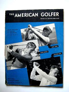 May 1934 The American Golfer Magazine Bobby Jones Et Al