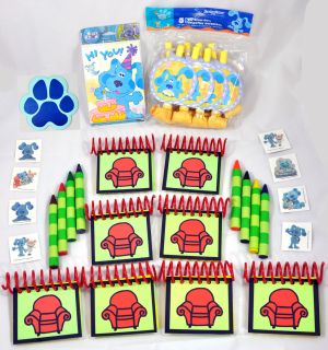 BLUES CLUES BIRTHDAY PARTY FAVORS PACK LAMINATED HANDY DANDY NOTEBOOKS 