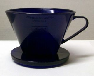   No 2 Cone Filter Cup Coffee Maker COBALT BLUE  USA Canada