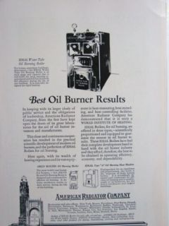 1927 American Radiator Boiler Arco Heater Asbestos Ad