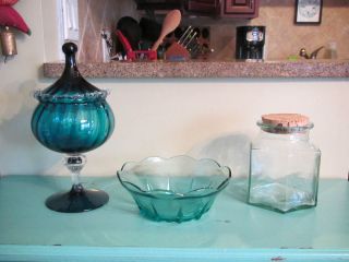 Candy Buffet. Wedding. Shower. BLUE Candy Jars/Dishes.