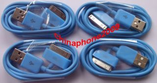 2XCOLORFUL USB 2 0 Data Sync Charger Cable for iPod iTouch iPhone 4S 4 
