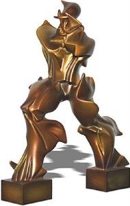   Modern Art Statue Sculpture Umberto Boccioni Bronze Finish New