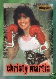 1996 Ringside Christy Martin Boxing Card 55 Bluefield