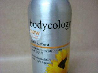Bodycology Warm Sunburst Continuous Spray Lotion SPF 15 Protective 