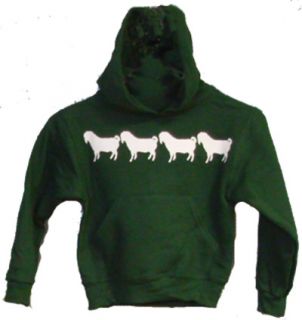 BOER Goats on Parade Youth Small Jerzees Hooded Sweatshirt 50 50 Blend 
