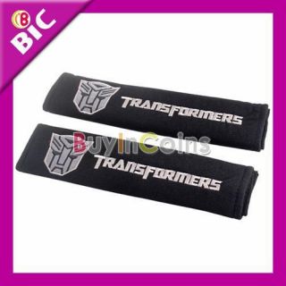 Pair Transformers Car Seat Belt Shoulder Pads Cover 1