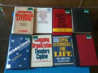 Mixed Lot of 8 Books About Management Leadership Work