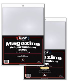 200) BCW MAGAZINE REGULAR SIZE BAGS & BACKING BOARDS SUPPLIES
