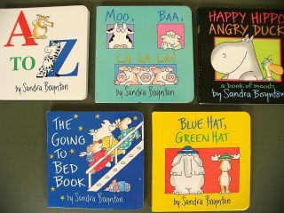 Sandra Boynton lot 5 Board Books Going to Bed A to Z Moo Baa baby 