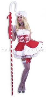 Sexy Little Bo Peep Costume includes Red and White Dress with 