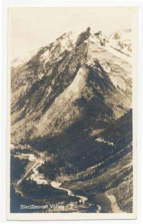   Valley Selkirk Mountains British Columbia Canada RPPC
