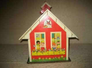 Vintage Fisher Price Little People Play Family School Almost Complete 