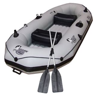   Nash Inflatable Boat 3 Person Raft Kit Includes Boat Pump Oars
