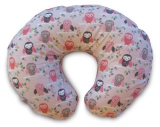 features of boppy pillow with slipcover owls it helps put baby in a 