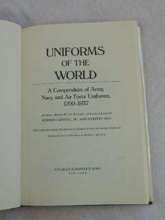 UNIFORMS OF THE WORLD Revised by Herbert Knotel 1980 HC/DJ