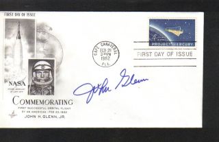 Original Mercury Astronaut John Glenn Signed FDC First Day Cover