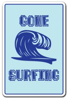   Sign Surf Surfer Signs Beach Decor Gift Surfboard Boogie Board