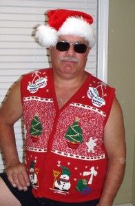 Bobbie Brooks Ugly Christmas Sweater Vest (XL) GOOFY SNOWMEN 