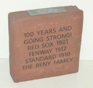 Fenway Park 100th Anniversary Boston Red Sox Brick