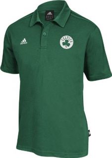 Boston Celtics Adidas Green Coaches Polo Golf Shirt sz XXL 2XL