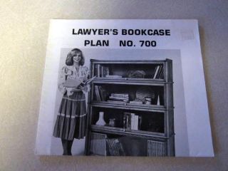 Lawyers Wood Bookcase Do It Yourself Woodworking Pattern no 700 U Bild 