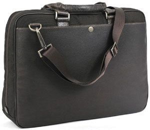 Boconi Hendrix Leather Laptop Zipster Business Case Briefcase 211 2301 