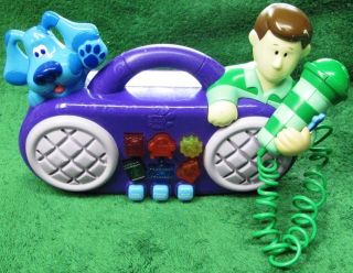 Blues Clues Boombox with Microphone Works Mattel 1999