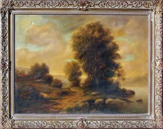 Paul Wesley Large Signed Original Oil Landscape 28x38