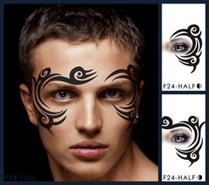 European Body Art Tribal Eye Face Paint Stencil Template Airbrush 