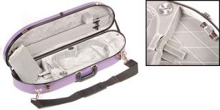Bobelock Purple Fiberglass 4 4 Violin Case Silver Int
