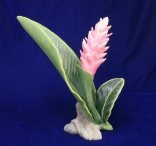 Boehm F460A Exotic Pink Ginger Porcelain Figurine Beautiful Mint