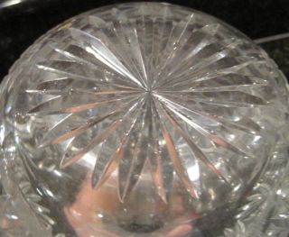 American Brilliant Cut Glass Carafe Strawberry Diamond Pattern