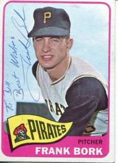  Signed Autographed Topps 1965 592 Frank Bork