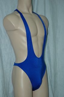 Mens unikini Sexy Lycra Bodysuit Thong Back Swimwear