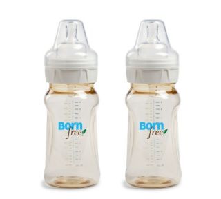 features of born free twin pack classic bottle 9 ounce baby controls