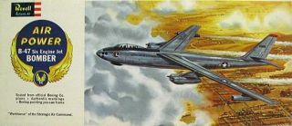 Revell   Boeing B 47 Six Engine Jet Bomber   Air Power Series   Kit #H 