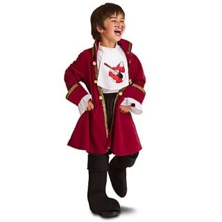 Disney Parks Captain Hook Costume for Kids New Size XS 4 5